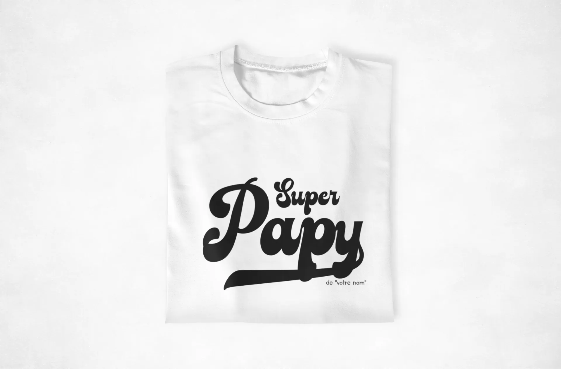T-shirt personnalisable « Super Papy »